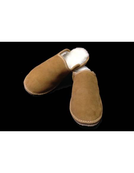 Men's Slippers of genuine lambskin -thermotherapy