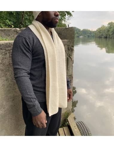 Pure merino wool hat with honeycomb sides for men and women