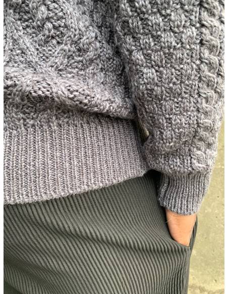 Nordischer Pullover mit Rundhalsausschnitt für Männer