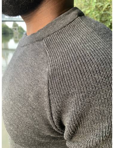 Submariner Rib Roll Neck Sweater for men in pure new wool