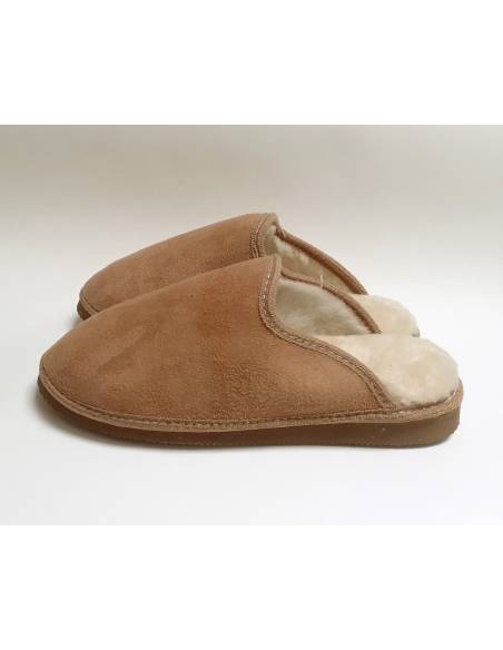 Men's Slippers of genuine lambskin -thermotherapy