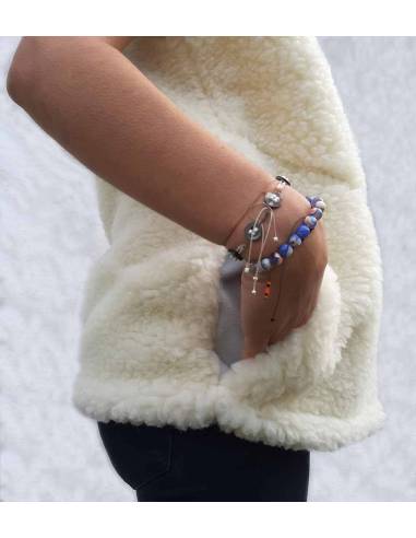 Weste reiner Wolle ärmellose mit Reißverschluss