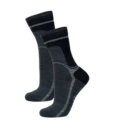 City and leisure PACK duo of 2 pairs of women's warm wool socks
