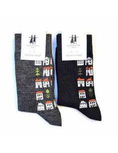 Women's merino wool socks jacquard Bengt & Lotta
