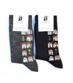 Chaussettes fantaisies de créateur 