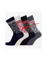 Chaussettes créateurs laine mérinos fantaisie
