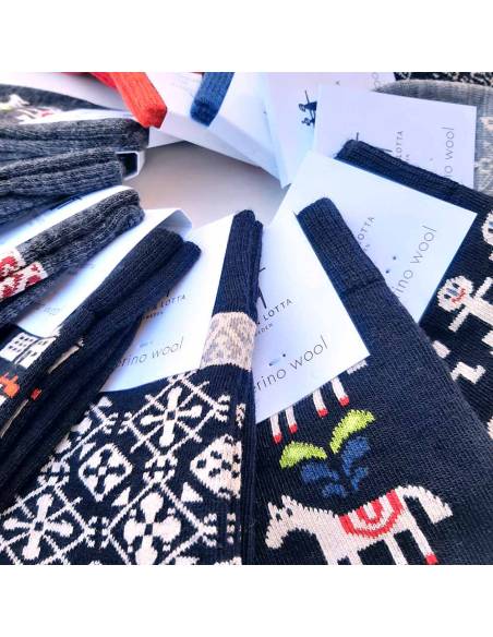 Damen Schleife wolle socken