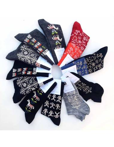 Chaussettes à motifs en véritable laine mérinos bengt and lotta design nordique 