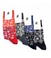 thin Socks Women Merino Wool cat pattern