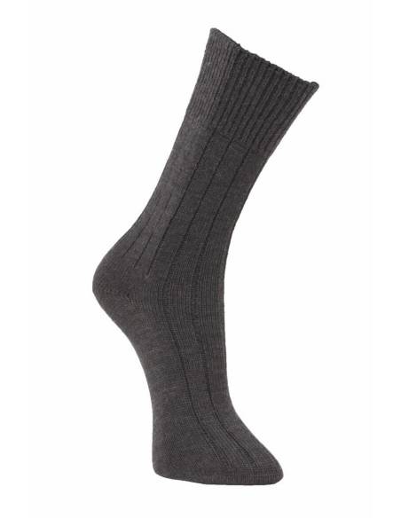 Calcetines gris caqui 40% Lana que no comprimir 