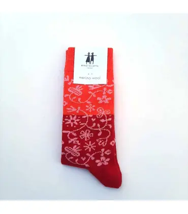 Women's merino wool socks jacquard Bengt & Lotta