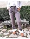 Pantalon laine mérinos femme jogging sport noir ou gris