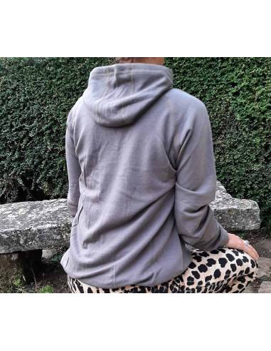 Hoodie pure merinowool sport sweater black or orange