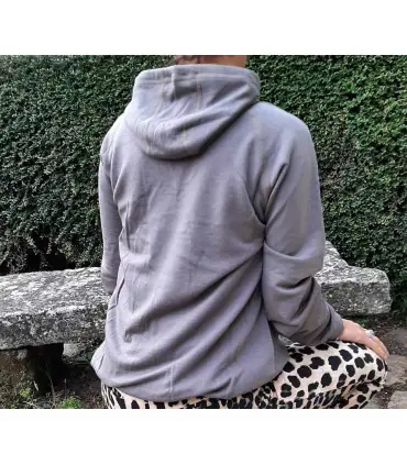 Hoodie Sport Pullover für Damen und  herren in reine merino wolle