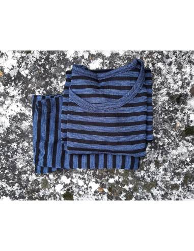 childrens' leggings striped in  Wool and Silk