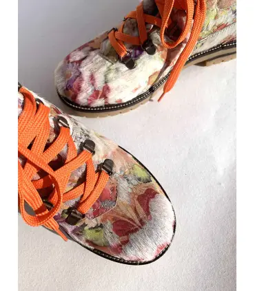Bottines mi chevilles en cuir et fourrure chaude et tendance fourrure véritable et chaude 