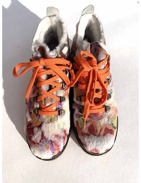 Leder Schneeschuhe, wasserdichte Textilien fur Damen- Olang Tania