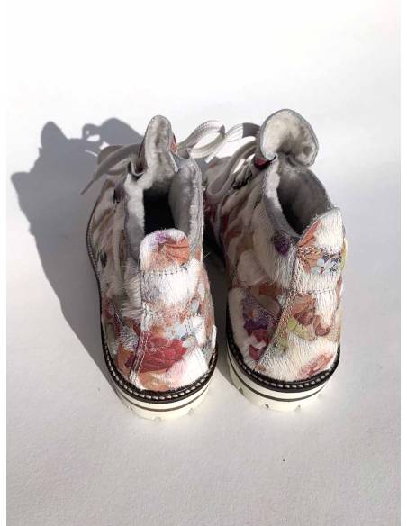 Bottines mi chevilles en cuir et fourrure chaude et tendance OLANG