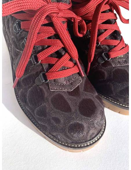 Women's snow boot hydro repellent natural York leather upper Olang