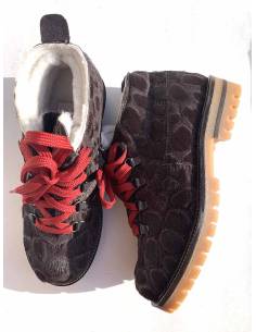 Leder Schneeschuhe, wasserdichte Textilien fur Damen- Olang Tania