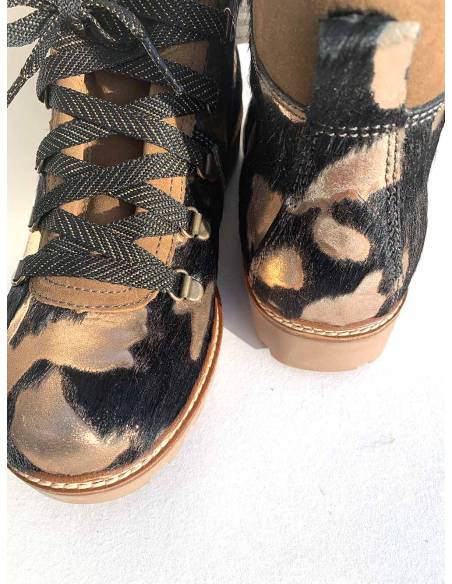 Leder Schneeschuhe, wasserdichte Textilien fur Damen- Olang Tania