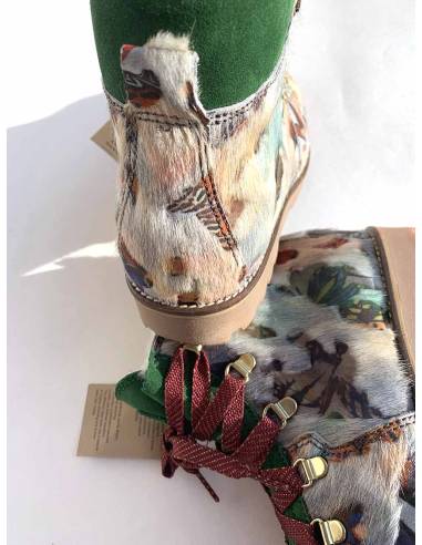 Botas de nieve de cuero, textiles impermeables para las mujeres - Olang Tania