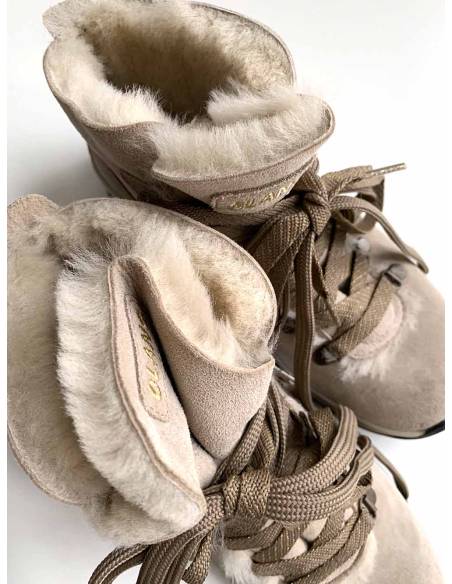 Botas de mujer para el frío extremo en auténtica piel de oveja - Olang Rosa