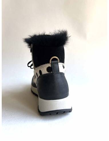 Bottines Sneakers d'hiver en peau cuir et daim de luxe à motifs ou simple pour femme - Olang bamboo