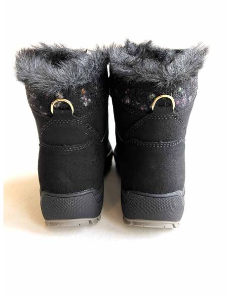 Bottines sportives cuir rouge hydrofuge Olang femme