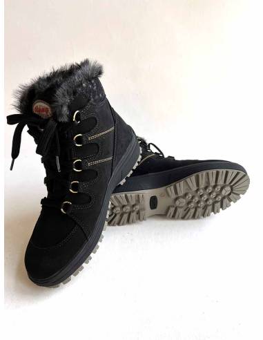 Olang woman's sporty water-repellent red leather ankle boots