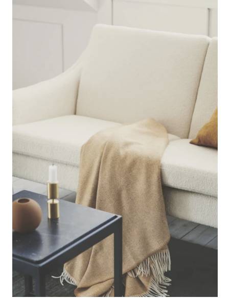 Plaids pure laine Baby ALPAGA rayures ou chevrons