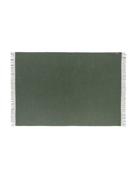 Plaid pure laine Baby ALPAGA chiné rouge, bleu, rouille ou curry
