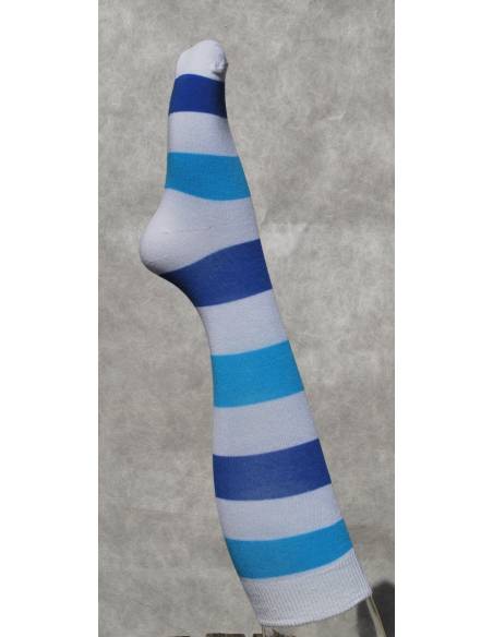 women knee high color striped cotton Socks