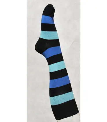 women knee high color striped cotton Socks