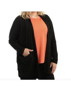 Gilet femme laine mérinos et soie 