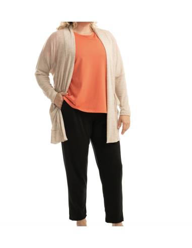 Gilet femme laine mérinos et soie 