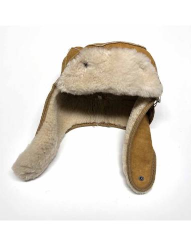 Nordic Chapkas Genuine sheepkin leather brown