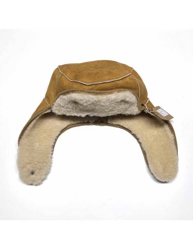 Nordic Chapkas Genuine sheepkin leather brown