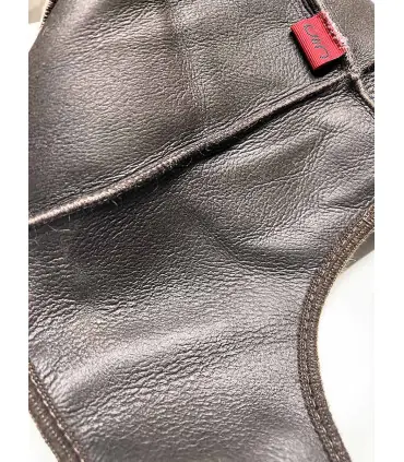 Nordic Chapkas Genuine sheepkin leather brown
