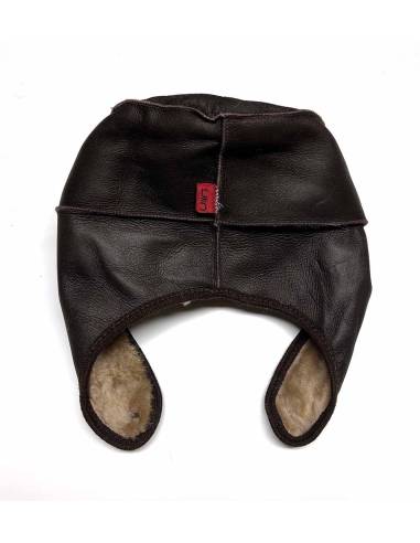 Nordic Chapkas Genuine sheepkin leather brown