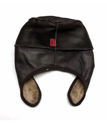 Nordic Chapkas Genuine sheepkin leather brown