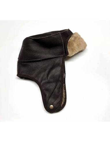 Nordic Chapkas Genuine sheepkin leather brown