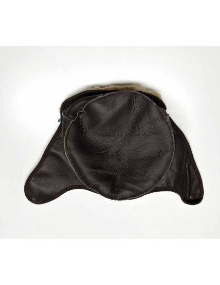 Nordic Chapkas Genuine sheepkin leather brown