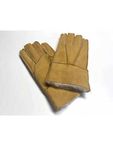 Gants femme  en peau d'agneau retournée