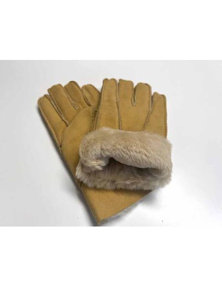 Gants femme chaud peau de mouton lainé
