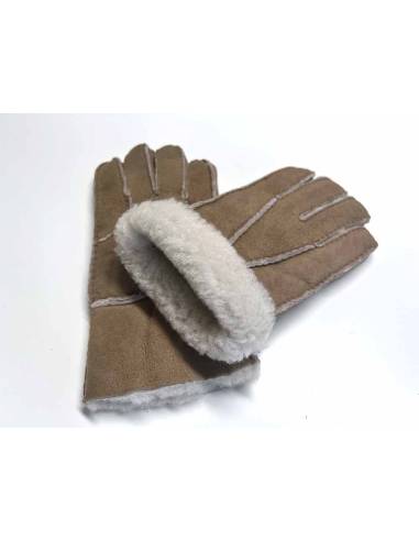 Guantes de piel de cordero genuino