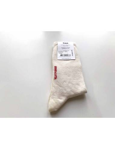 Chaussettes à motifs chevaux en laine mérinos