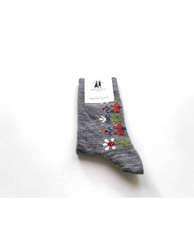 Chaussettes pure laine mérinos à motifs