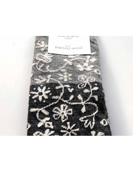 Women's merino wool socks jacquard Bengt & Lotta