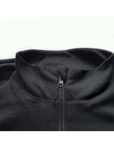 Veste sans manches chaude homme pure laine mérinos noir